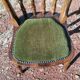 Set of 4 vintage reupholstered English country seat ltd bistro chairs