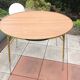 Round table Lafuma folding and adjustable in height / vintage years 60-70s
