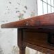 Table XXL noyer massif foncé 3m