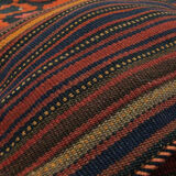 Striped Wool Kilim Scatter Cushion Handwoven Red Blue Pillow Case- 31x31cm