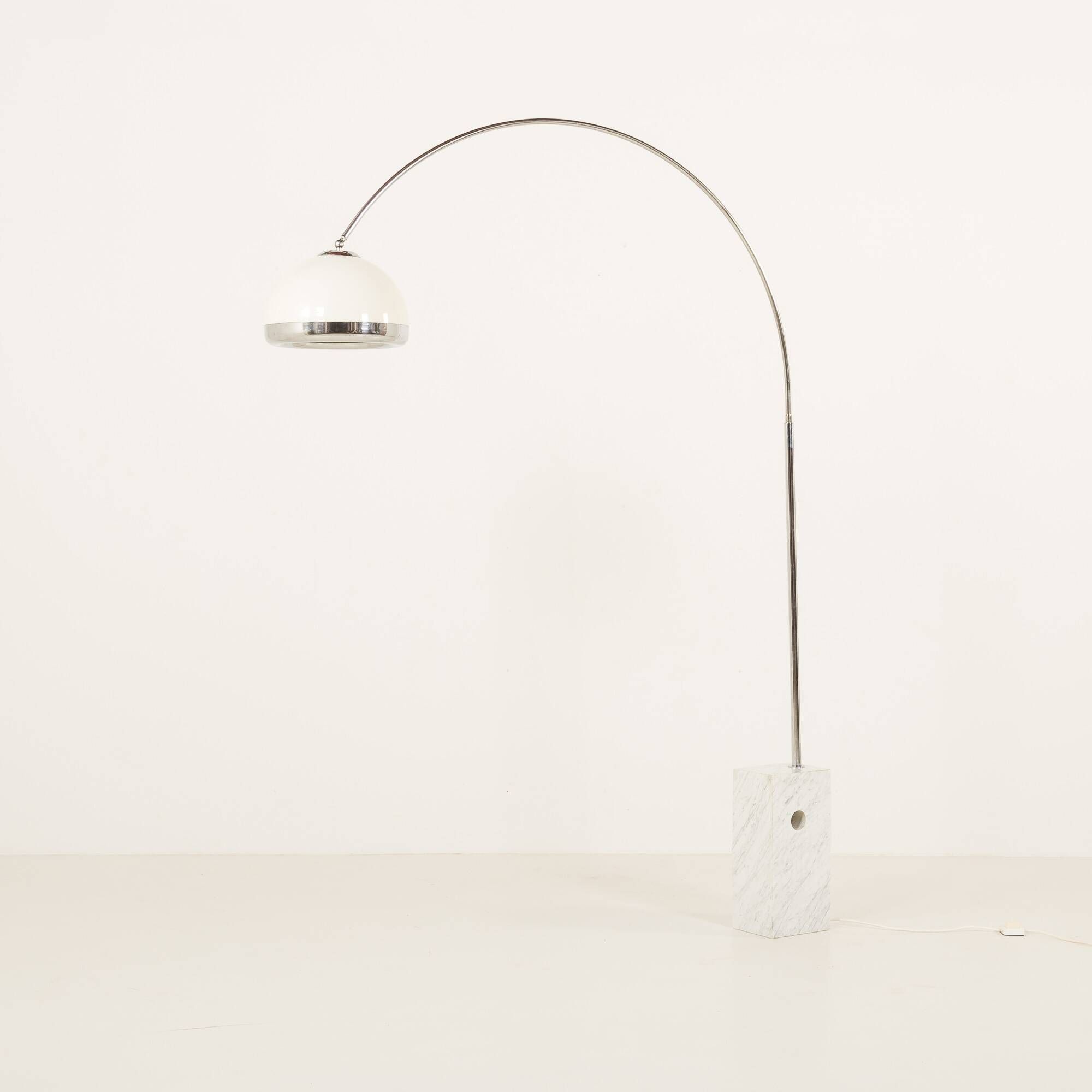 Italian mid century arc lamp in the style of Castiglioni, 1970s
