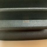 Mail rack letter holder green leather