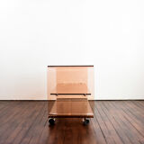 Side table on wheels