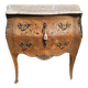 Small Louis XV Style Curved Commode in Marquetry