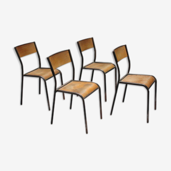 4 chairs of schools MULLCA 1960 model 510 (first model)
