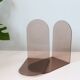 Pair of smoked plexiglass bookends, 1970s