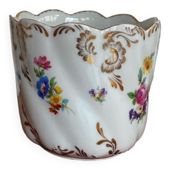 Cache pot floral earthenware