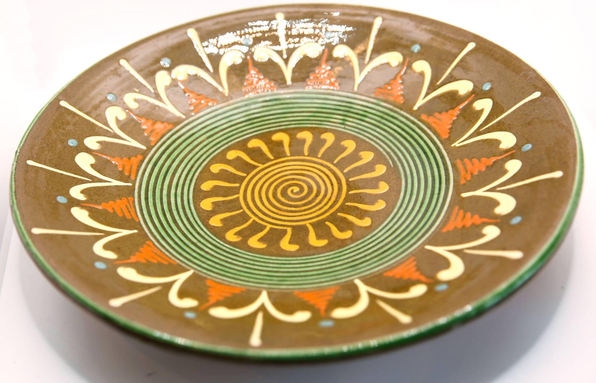 Vintage XL dish from the sixties from Puigdemont, Spain