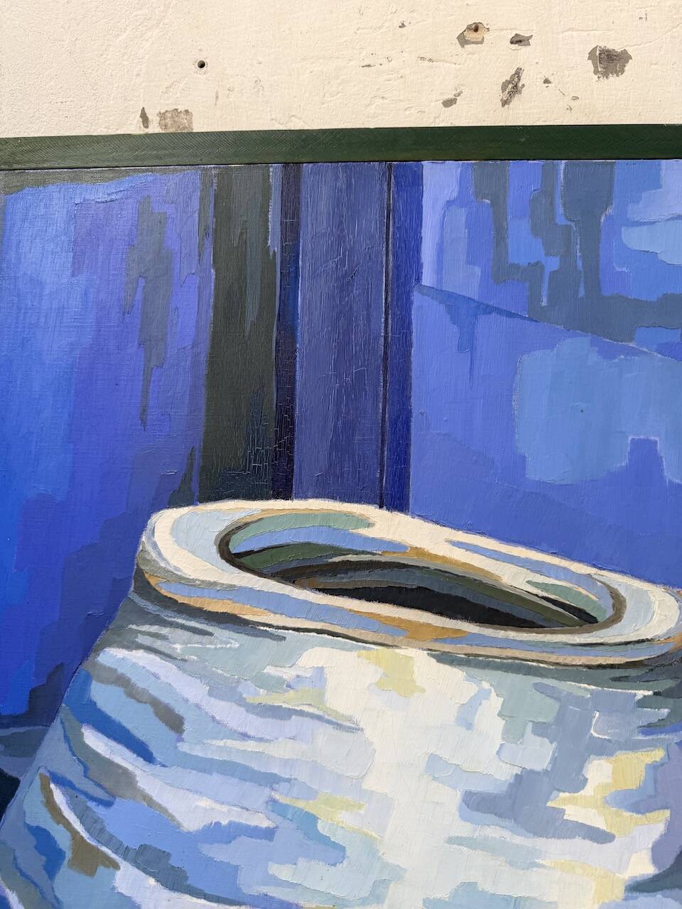 Saunière Audouze XL blue jar painting