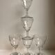 Lot of 5 small 50s/60s crystal glasses