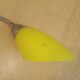 Vintage yellow opaline wall lamp