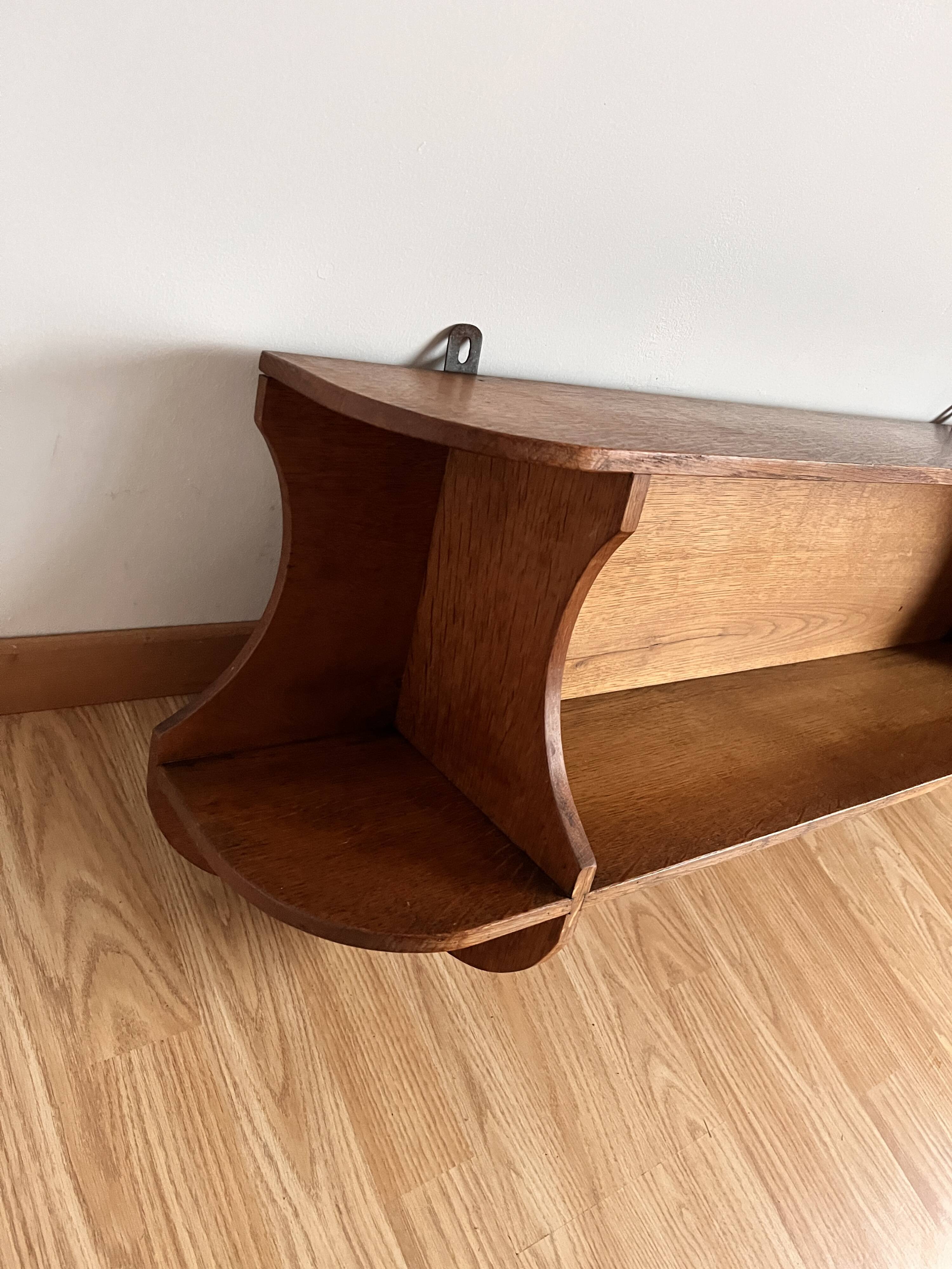wooden wall shelf