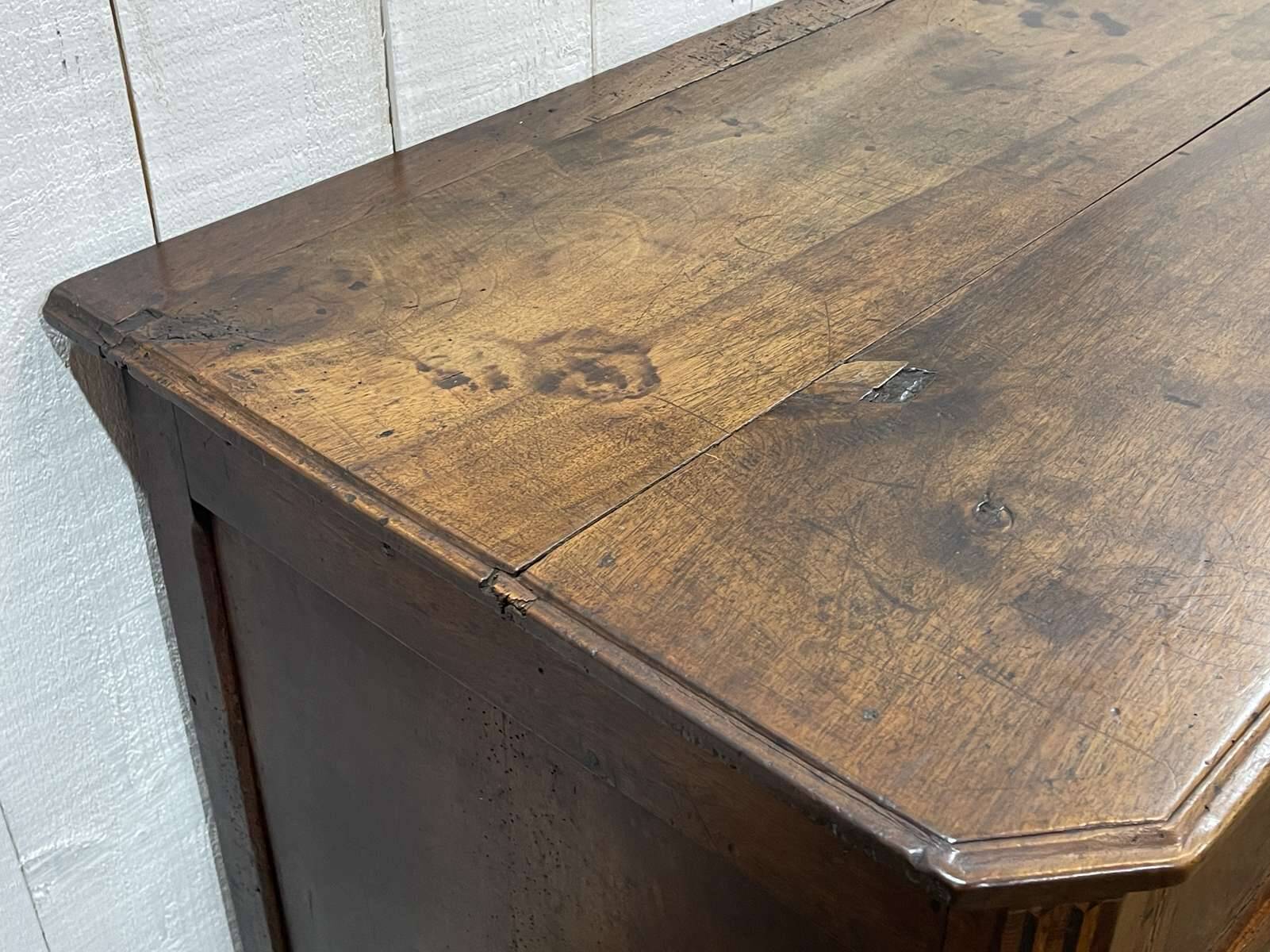 Louis XVI period chest of drawers in walnut, oak and fir, 18th century