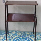 Table is varnished wood magazines