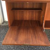 Peter Lovig Nielsen's Scandinavian teak boomerang desk from the 60s