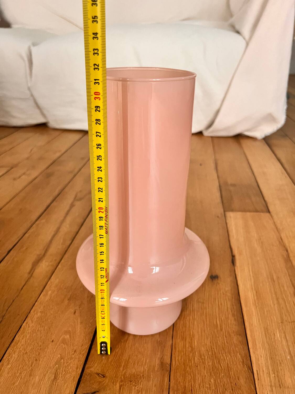 Vase scandinave rose