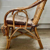 Child's rattan armchair