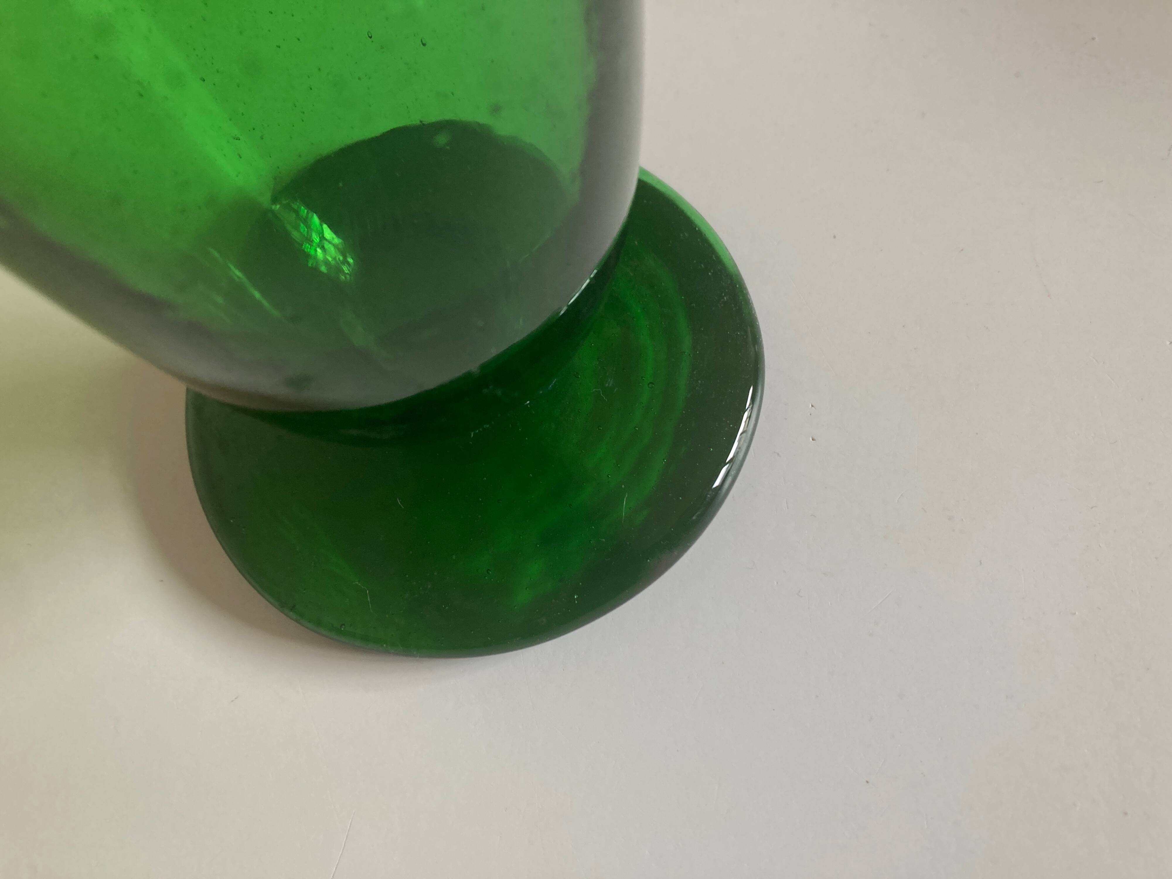 Médicis vase in blown glass, Italian work, 1960.