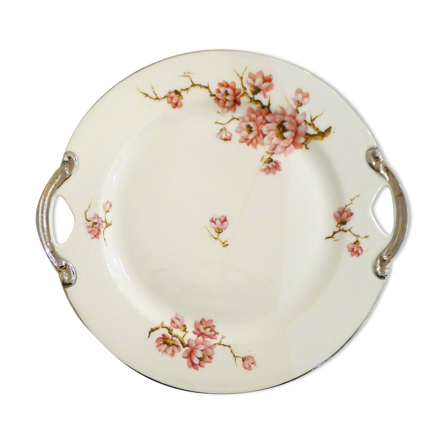 Floral porcelain dish