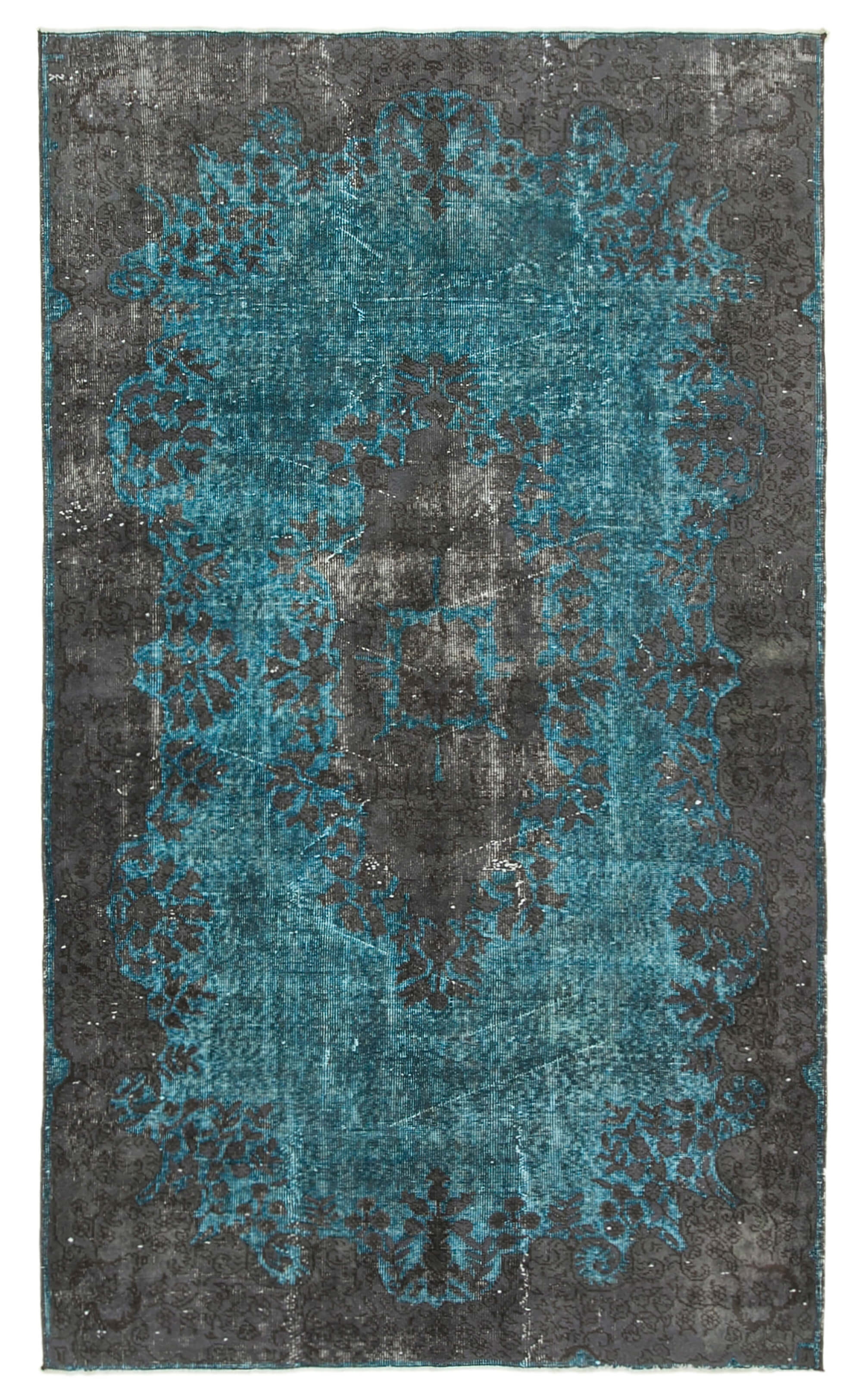 Handmade Hi-Low Pile Oriental 1970s 156 cm x 265 cm Grey Rug