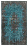 Tapis fait à la main oriental 1970s 156 cm x 265 cm tapis gris