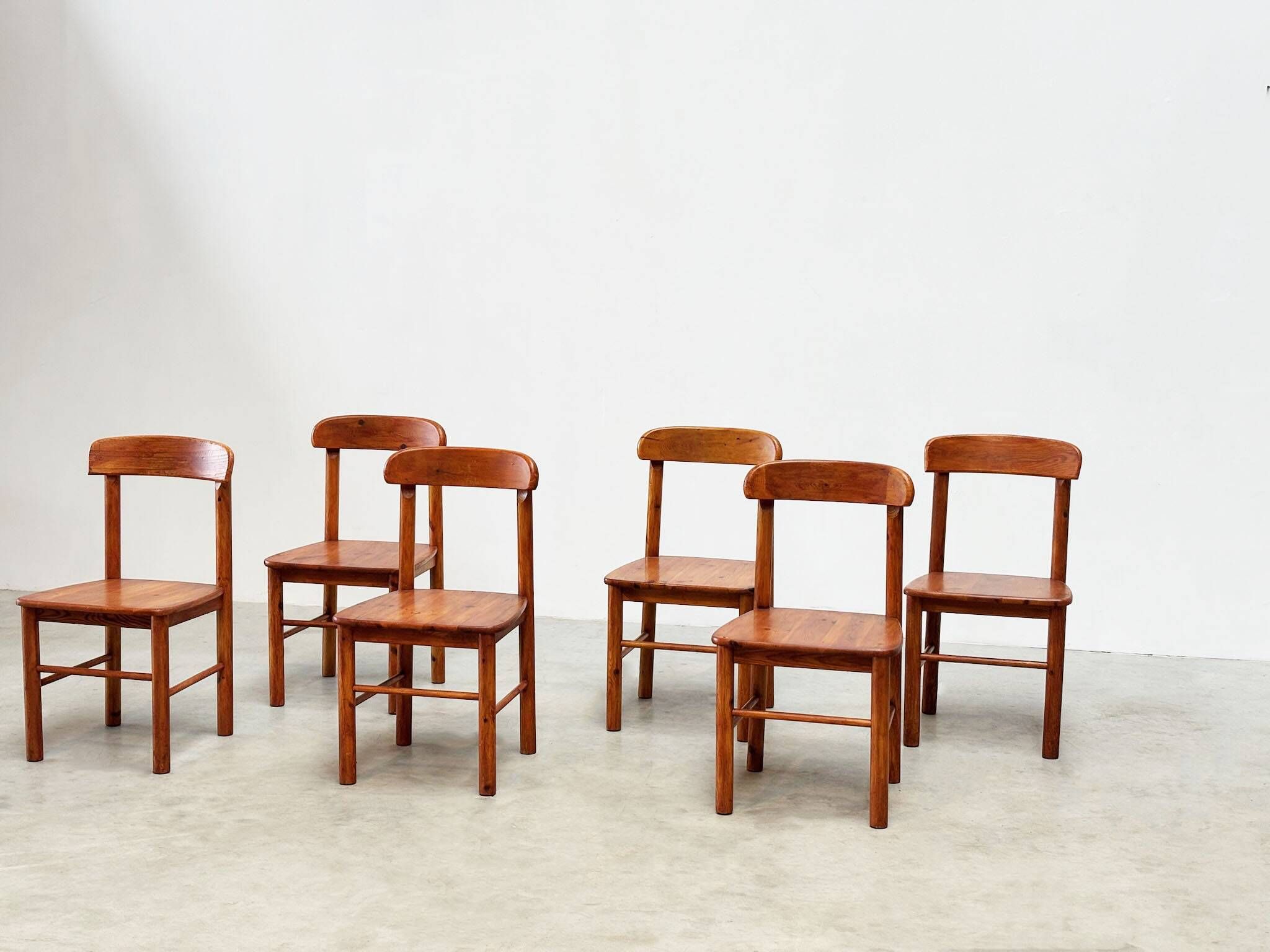 Ensemble de six chaises de salle à manger par Rainer Daumiller
