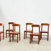 Ensemble de six chaises de salle à manger par Rainer Daumiller