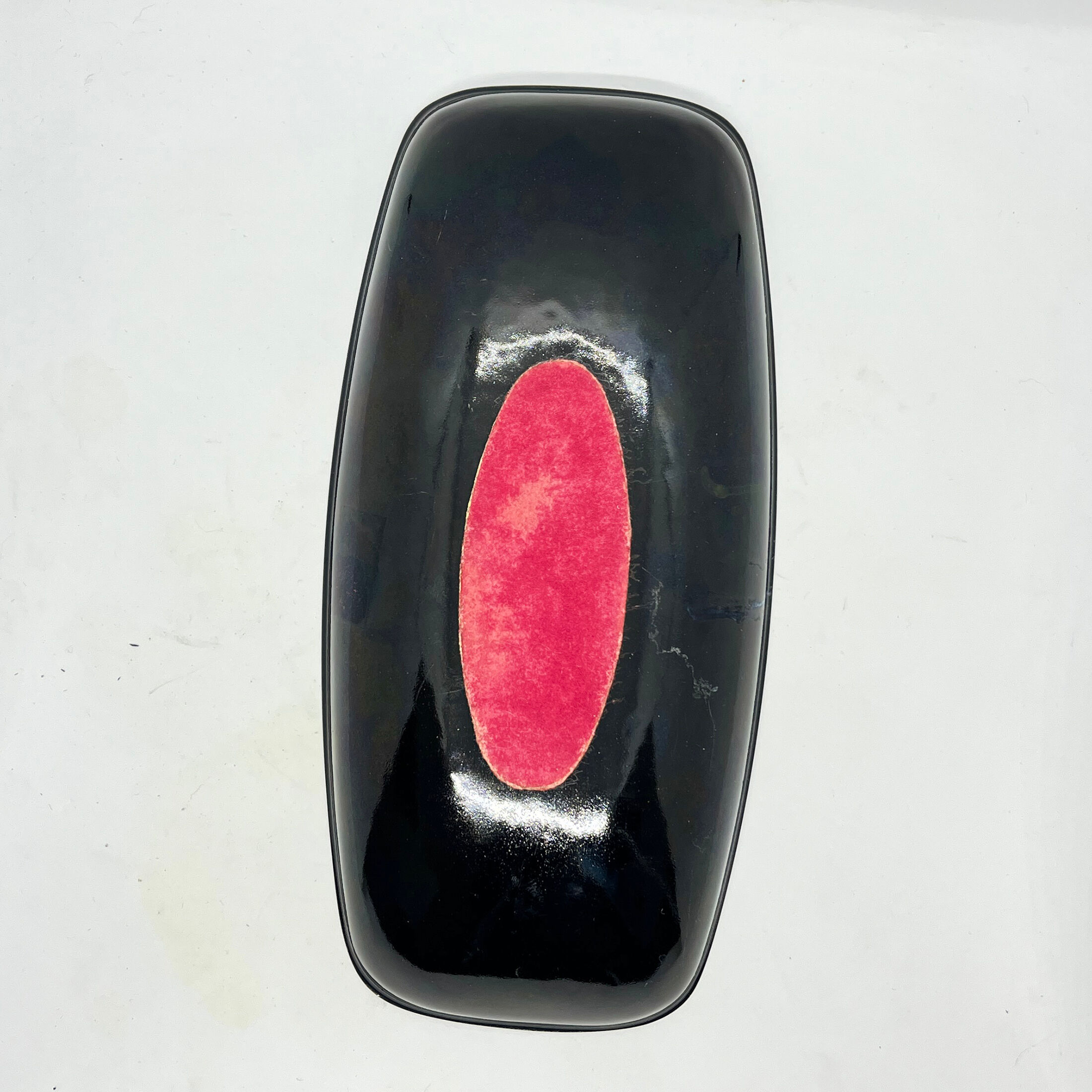 Enameled platter, copper bowl, Germany, 1960s