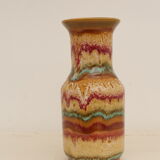Multi-coloured sandstone vase