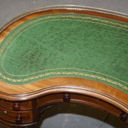 Military Campaign Kidney Desk Regency by Gillow's of Lancaster with Brass Gallery