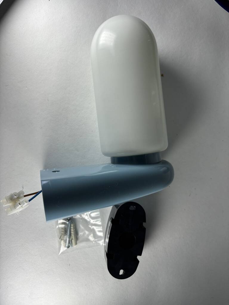 Dietsche blue wall lights Germany Bathroom 1980 x2