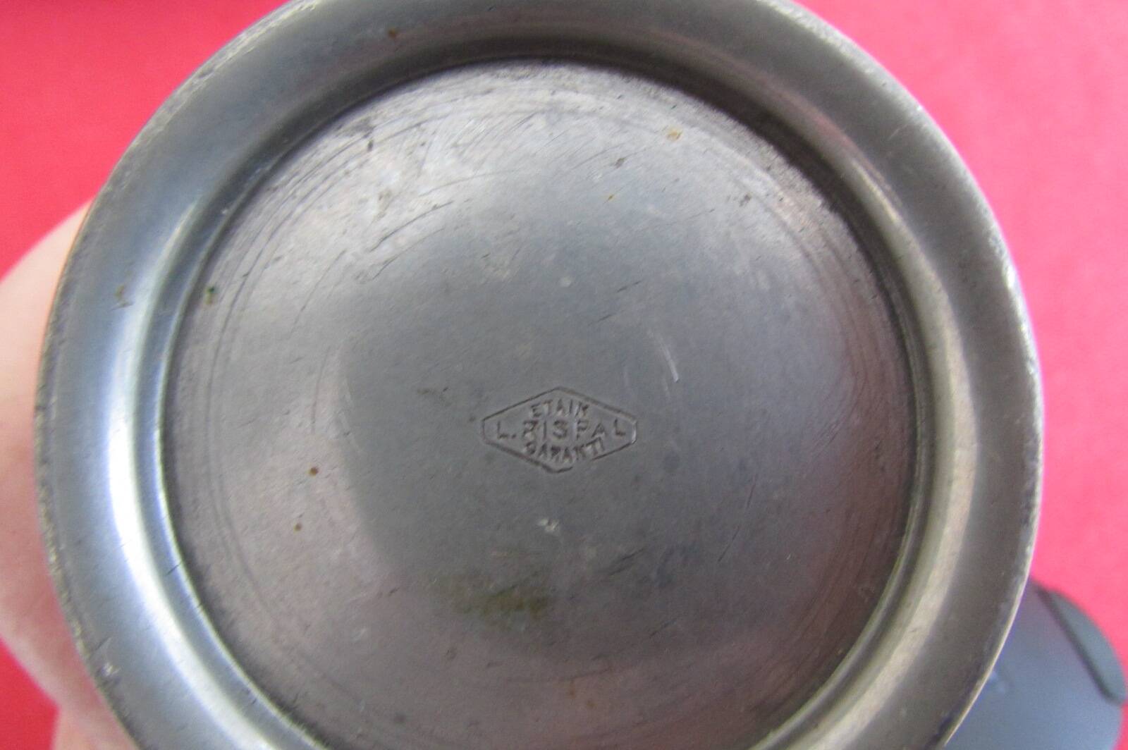 Vase et pichet en étain "rispal"