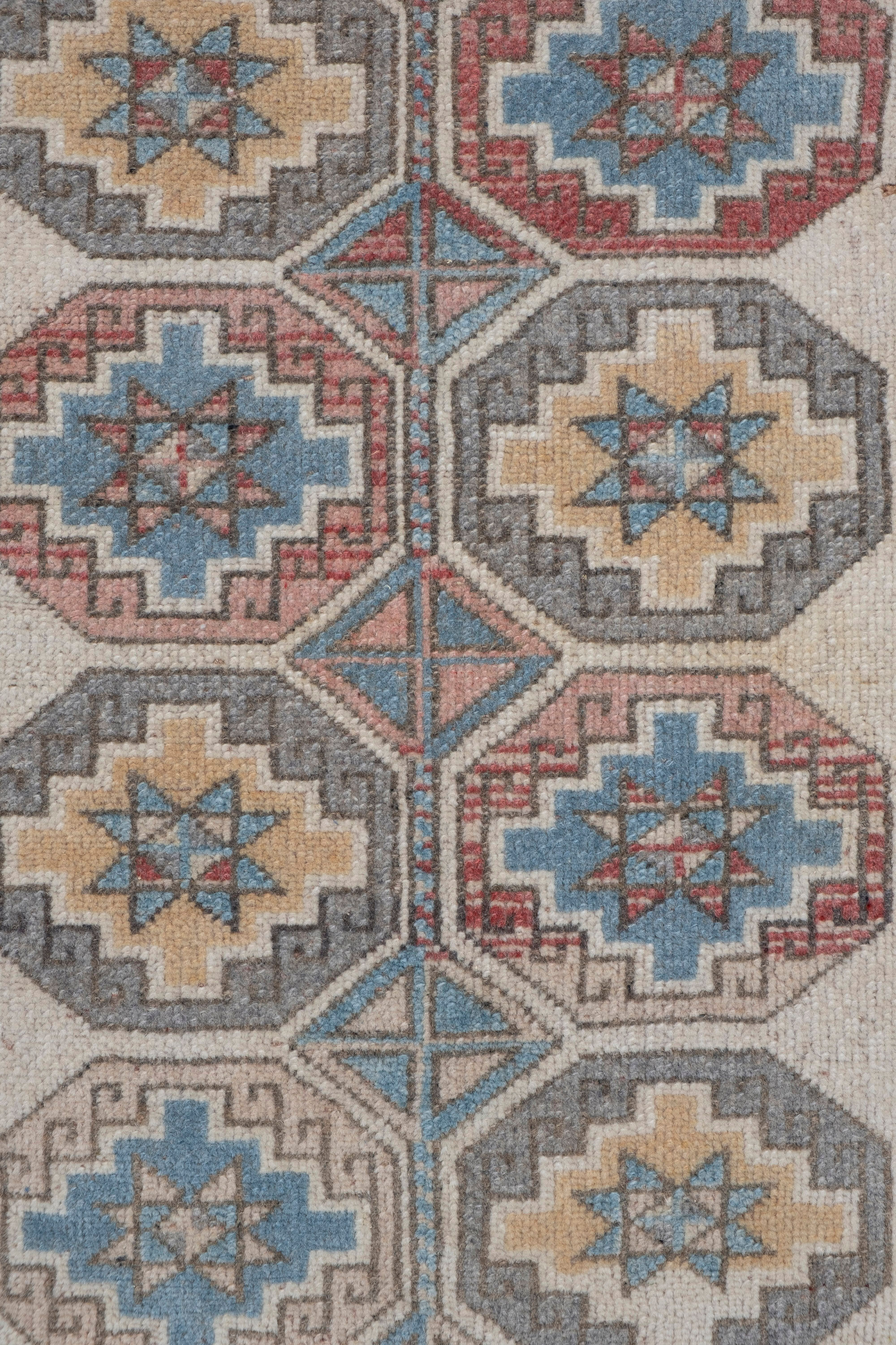 Distressed turkish oushak rug runner 49 x 255 cm