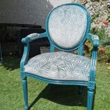 Louis XVI style medallion armchair