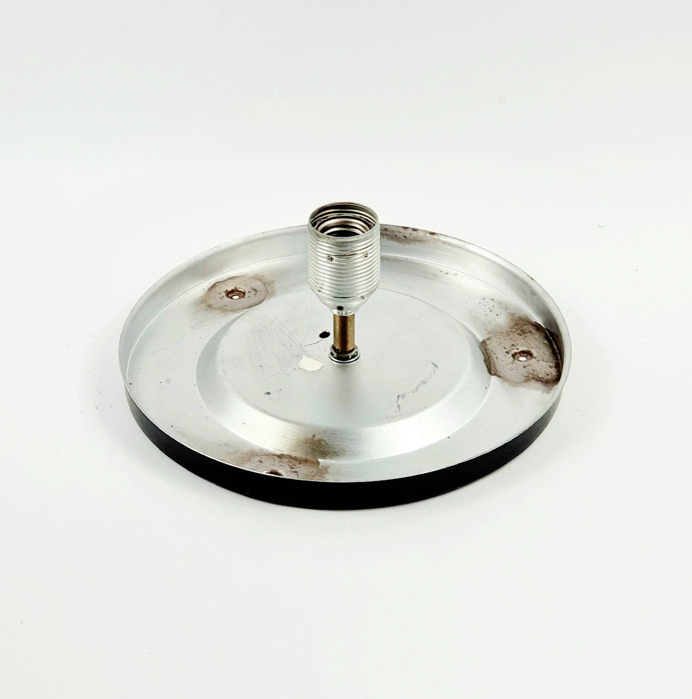 Lustre en verre XL de style mid-century Space Age par Koch & Lowy pour P&P, années 1970.