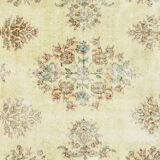 Anatolian handmade vintage rug 256 cm x 162 cm