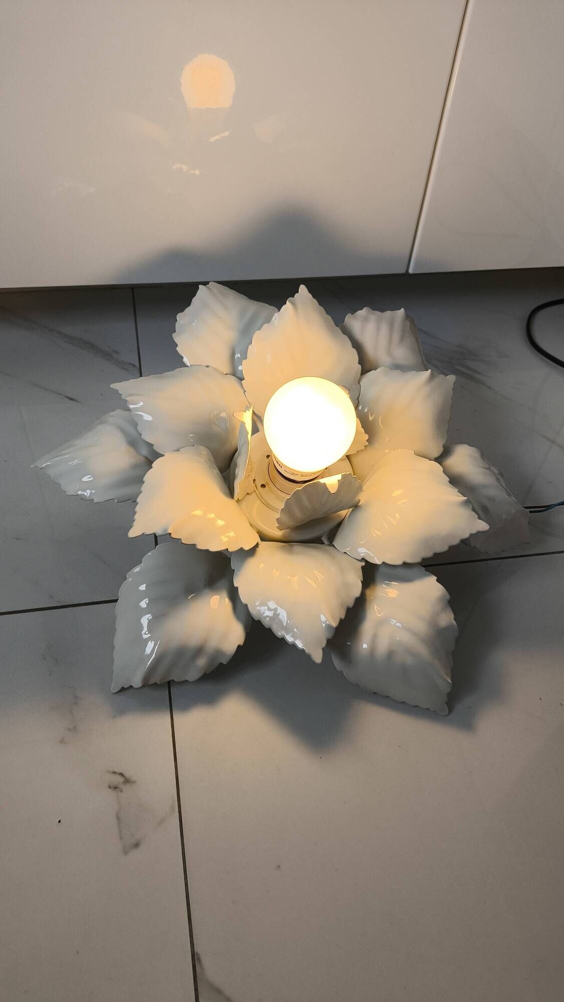 vintage flower wall light