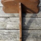 Carved wooden console shelf