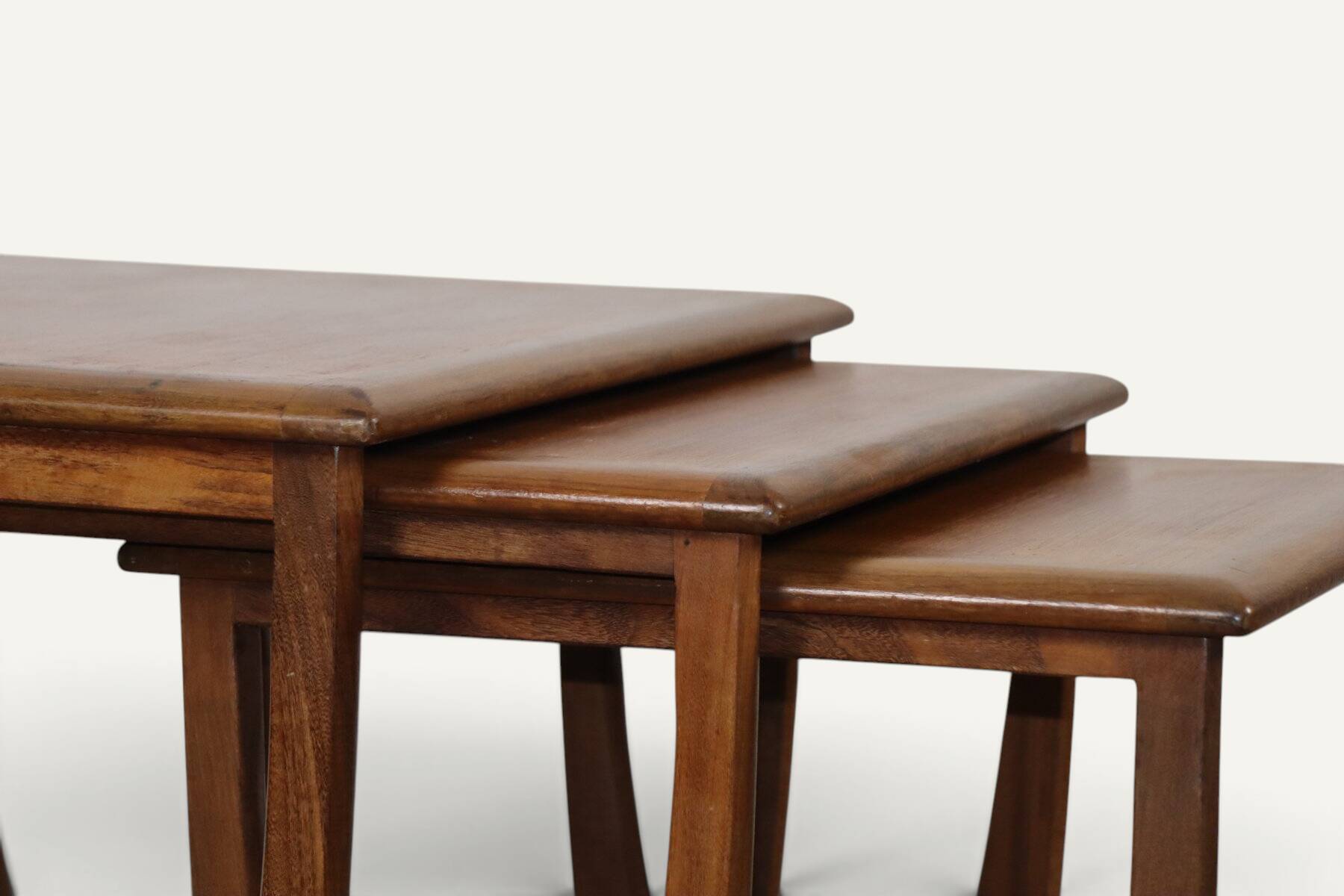 G-Plan teak nesting tables, 1960s.