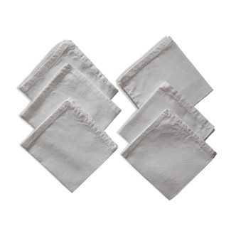 6 linen towels