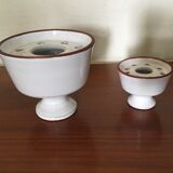 Vintage ceramic flower spades