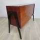 Small rosewood bar lounge sideboard with compass legs