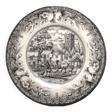 Royal Stafford Dessert Herdsman Black Plate