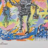 Jean-Michel Basquiat. Numbered color screenprint. 1990s.