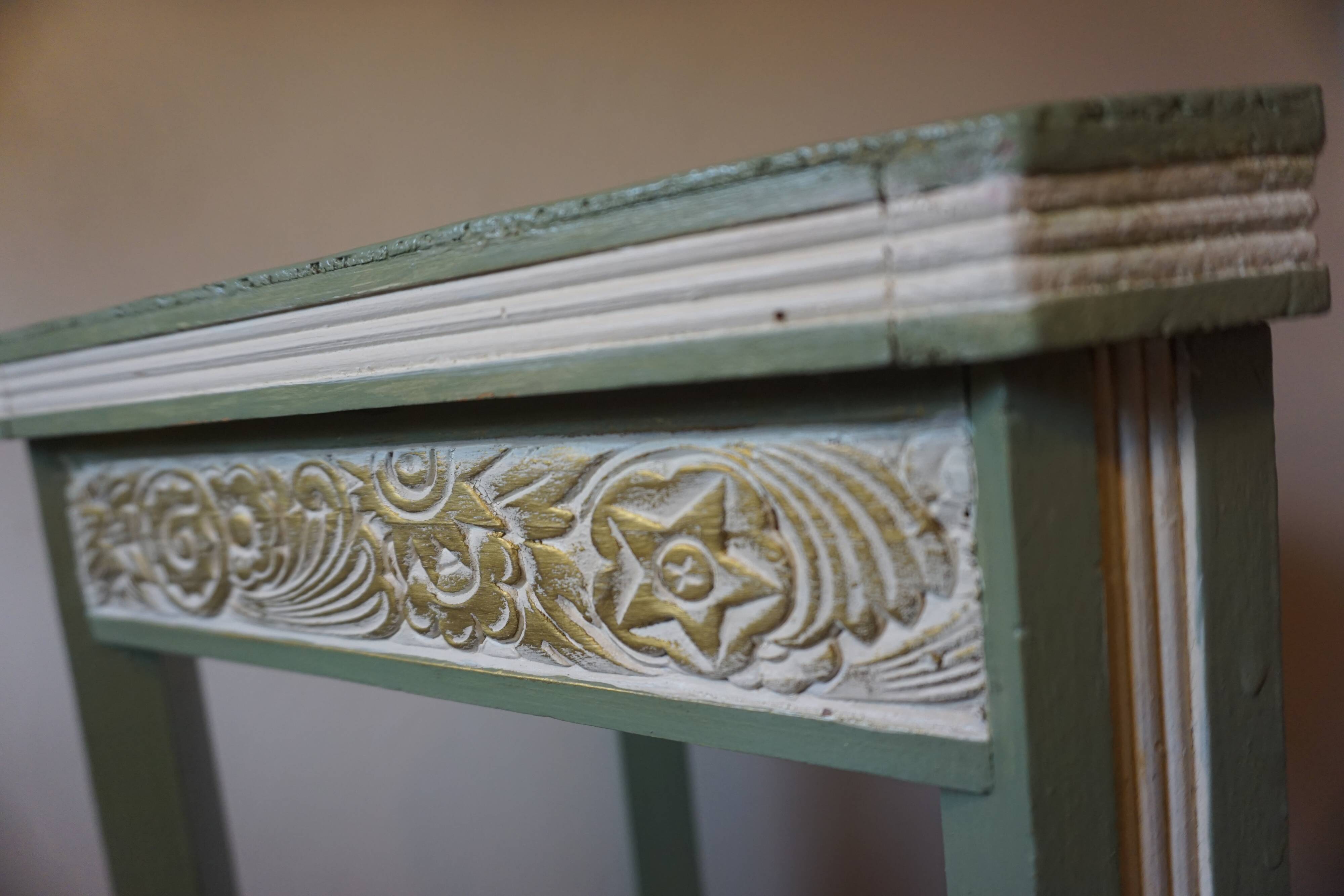 Art Deco painted wooden side table - 1930s