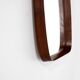 Vintage rectangular wooden mirror, Italy, 1960s.
