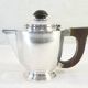 Silver metal coffee / tea service art deco 3 pieces