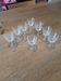 8 small vintage liqueur glasses