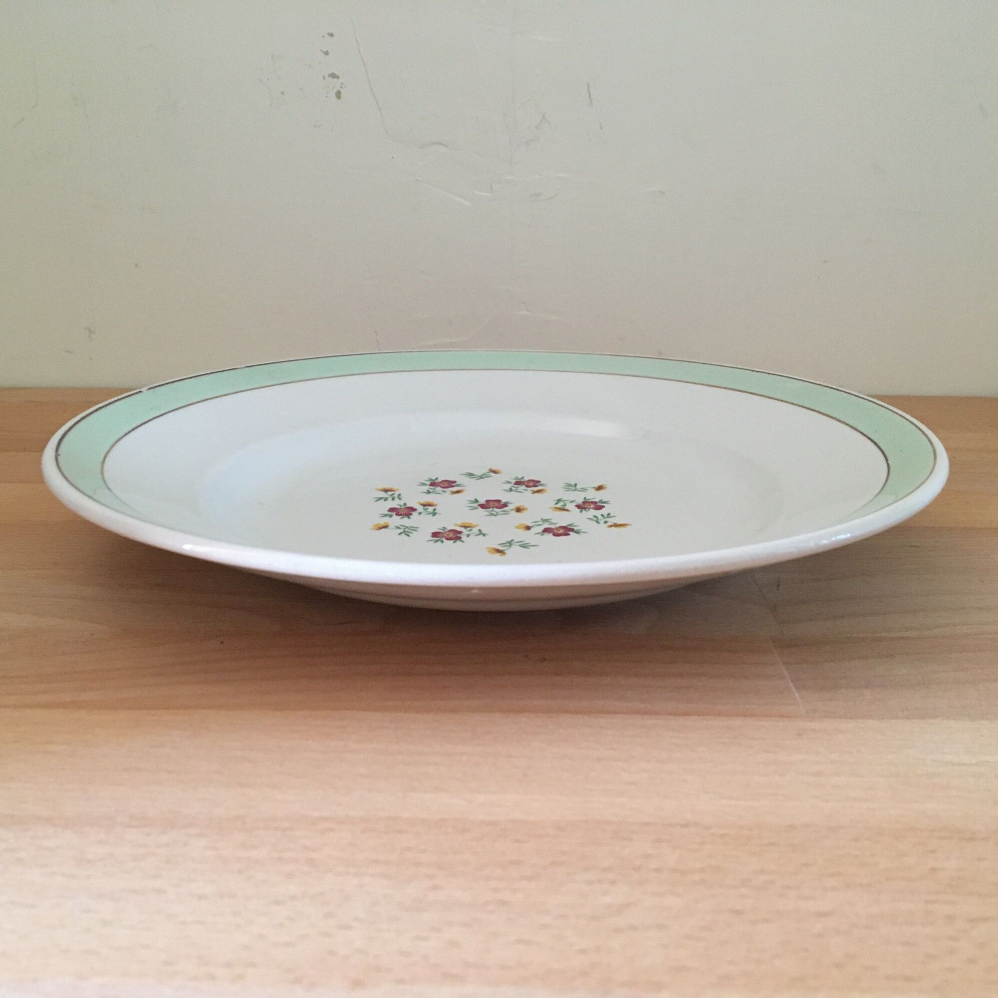 Porcelain Service Dish Signed "Lunéville"