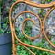 Bamboo and rattan headboard 160cm vintage 1960